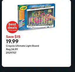 Staples Crayola Ultimate Light Board offer