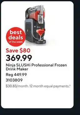 Staples Ninja SLUSHi Professional Frozen Drink Maker offer