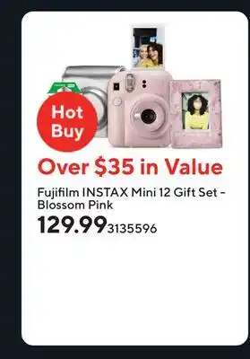Staples Fujifilm INSTAX Mini 12 Gift Set - Blossom Pink offer