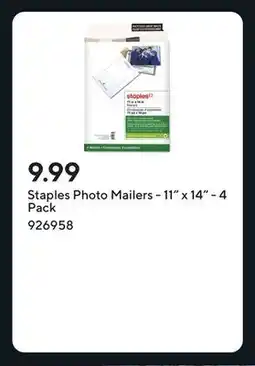 Staples Staples Photo Mailers - 11 x 14 - 4 Pack offer