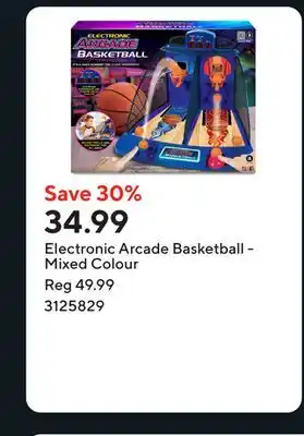 Staples Electronic Arcade Basketball - Mixed Colour offer