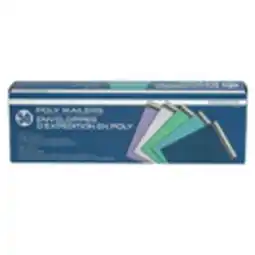 Staples Merangue Poly Mailers, 10 x 13, Assorted, 50 Pack offer