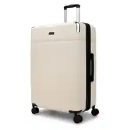 Staples Bugatti Monaco 30.5 Hardside Check-in Luggage - Vegan Leather Trim - Ecru offer