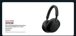Staples Sony WH1000XM5 Wireless Noise Cancelling Headphones - Black offer