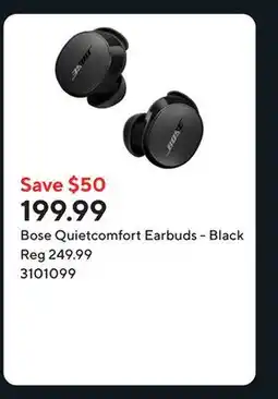 Staples Bose Quietcomfort Earbuds - Black offer