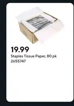 Staples Staples Tissue Paper, 80 pk offer