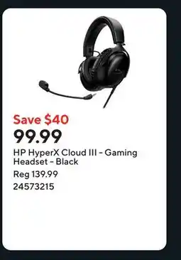 Staples HP HyperX Cloud III - Gaming Headset - Black offer