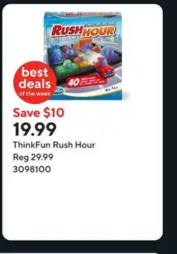 Staples ThinkFun Rush Hour offer