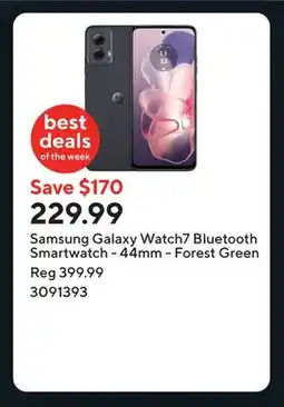 Staples Samsung Galaxy Watch7 Bluetooth Smartwatch - 44mm - Forest Green offer