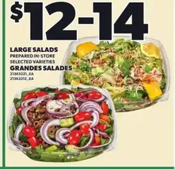 Independent City Market LARGE SALADS offer