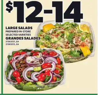 Independent City Market LARGE SALADS offer
