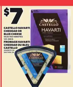Independent City Market CASTELLO HAVARTI, CHEDDAR OR BLUE CHEESE, 125-200 G offer
