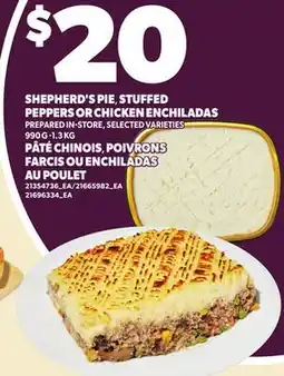 Independent City Market SHEPHERD'S PIE, STUFFED PEPPERS OR CHICKEN ENCHILADAS, 990 G -1.3 KG offer