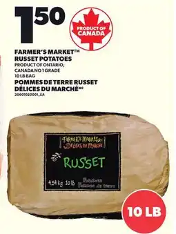 Independent City Market FARMER'S MARKET RUSSET POTATOES, 10 LB BAG offer