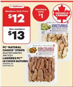Independent City Market PC NATURAL CHOICE STRIPS, 300/375 G offer