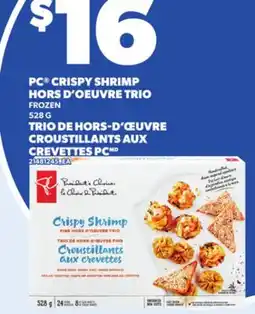 Independent City Market PC CRISPY SHRIMP HORS D'OEUVRE TRIO, 528 G offer