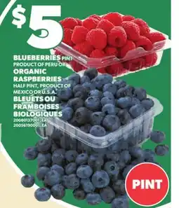 Independent City Market BLUEBERRIES OR ORGANIC RASPBERRIES offer