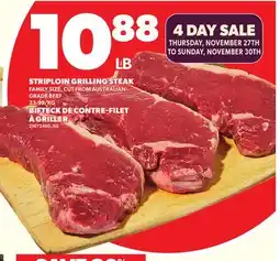 Independent City Market STRIPLOIN GRILLING STEAK offer