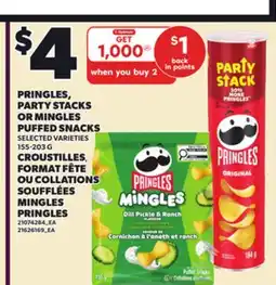 Independent City Market PRINGLES, PARTY STACKS OR MINGLES PUFFED SNACKS, 155-203 G offer