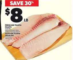 Independent City Market FRESH ASC TILAPIA FILLETS offer