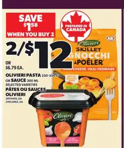 Independent City Market OLIVIERI PASTA 250-350 OR SAUCE 300 ML offer