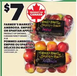 Independent City Market FARMER'S MARKET AMBROSIA, EMPIRE OR SPARTAN APPLES, 4 LB offer