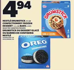 Independent City Market NESTLÉ DRUMSTICK 4'S OR CONFECTIONERY FROZEN DESSERT 1.5 OR BARS 4-10'S offer