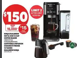 Independent City Market NINJA DUAL BREW HOT & ICED 12 CUP COFFEE MAKER 3 BREW STYLES GROUND BREW SIZES offer