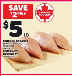 Independent City Market CHICKEN BREASTS SKINLESS, BONE-IN offer
