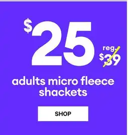 Joe Fresh Adults micro fleece shackets offer