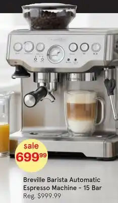 Kitchen Stuff Plus Breville Barista Automatic Espresso Machine-15 Bar offer