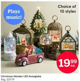 Kitchen Stuff Plus Christmas Wonder LED Snowglobe offer
