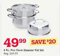 Kitchen Stuff Plus 4 Pc. Pro-Form Steamer Pot Set offer