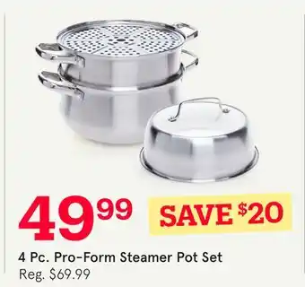 Kitchen Stuff Plus 4 Pc. Pro-Form Steamer Pot Set offer