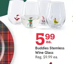Kitchen Stuff Plus Buddies Stemless Wine Glass offer