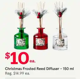 Kitchen Stuff Plus Christmas Frosted Reed Diffuser-150 ml offer
