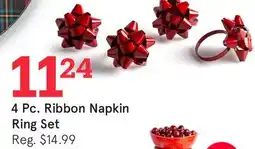 Kitchen Stuff Plus 4 Pc. Ribbon Napkin Ring Set offer