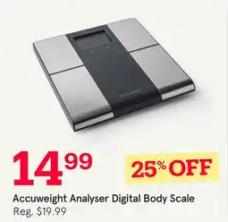 Kitchen Stuff Plus Accuweight Analyser Digital Body Scale offer
