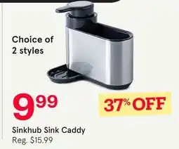 Kitchen Stuff Plus Sinkhub Sink Caddy offer
