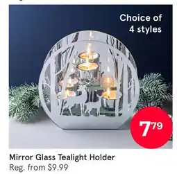 Kitchen Stuff Plus Mirror Glass Tealight Holder offer