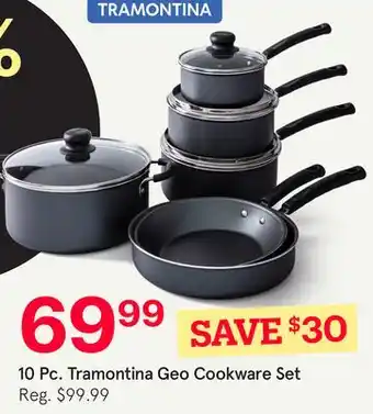 Kitchen Stuff Plus 10 Pc. Tramontina Geo Cookware Set offer