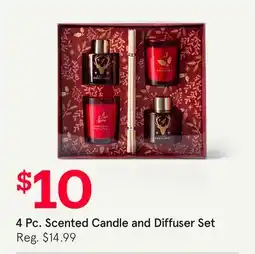 Kitchen Stuff Plus 4 Pc. Scented Candle and Diffuser Set offer