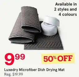 Kitchen Stuff Plus Luxedry Microfiber Dish Drying Mat offer