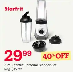 Kitchen Stuff Plus 7 Pc. Starfrit Personal Blender Set offer