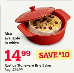 Kitchen Stuff Plus Rustica Stoneware Brie Baker offer