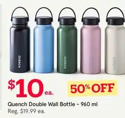 Kitchen Stuff Plus Quench Double Wall Bottle-960 ml offer