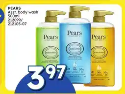 Rossy PEARS Asst. body wash offer