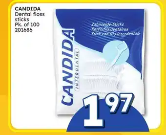 Rossy CANDIDA Dental floss sticks offer