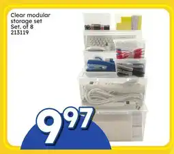 Rossy Clear modular storage set offer
