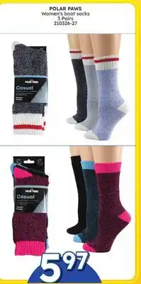 Rossy POLAR PAWS Women's boot socks offer